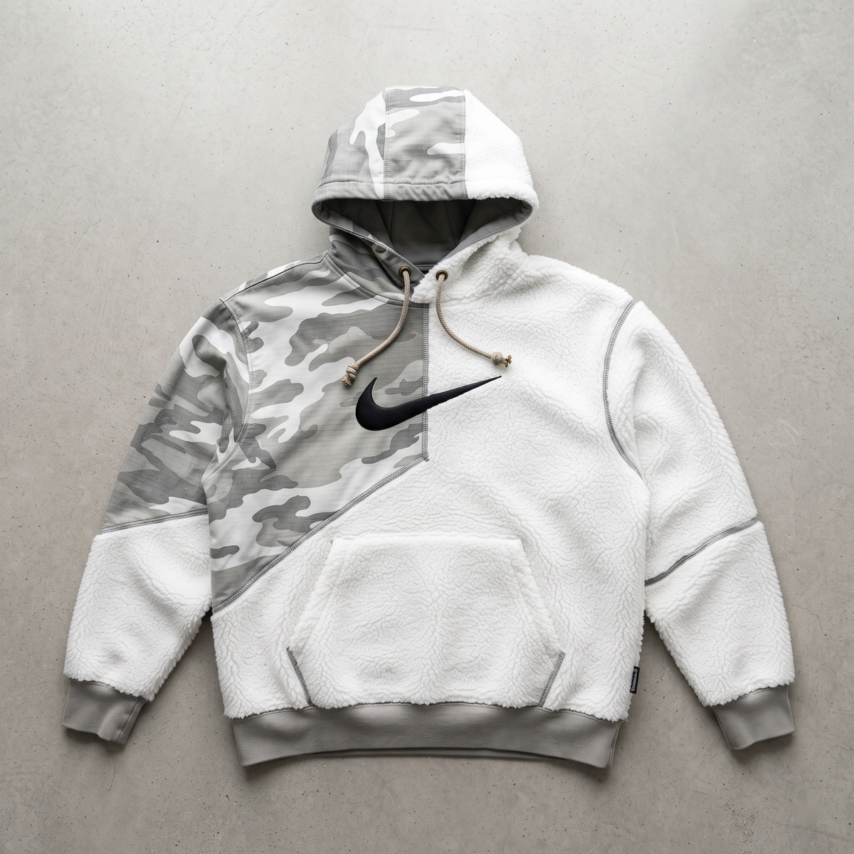 Urban Snow Camo Reconstructed Nike Hoodie
