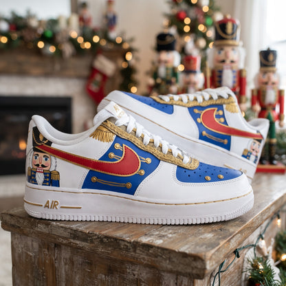 Custom Sneaker Christmas Toy Soldier - front view