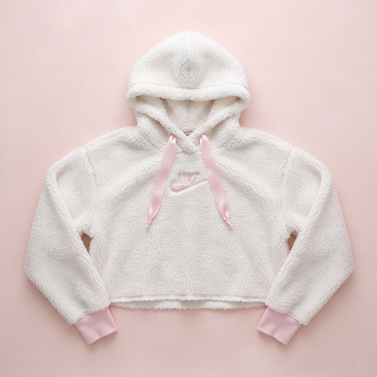 Aspen Snow Bunny Cropped Nike Sherpa Hoodie