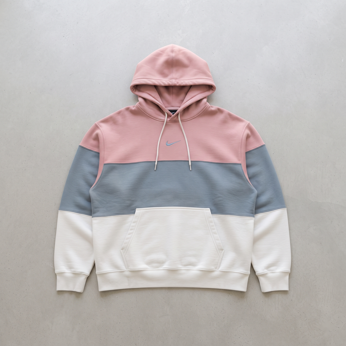 Muted Horizon Triple-Block Nike Hoodie