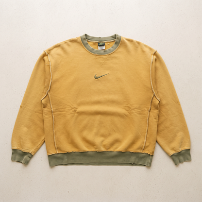Sun-Drenched Pigment Reworked Nike Crewneck