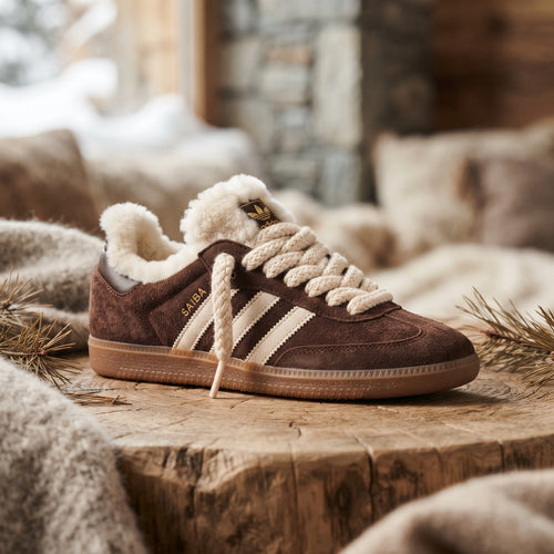 Custom Sneaker Alps Shearling & Fluffy Espresso
