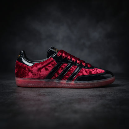 Custom Sneaker Blood Moon Velvet & Patent Black