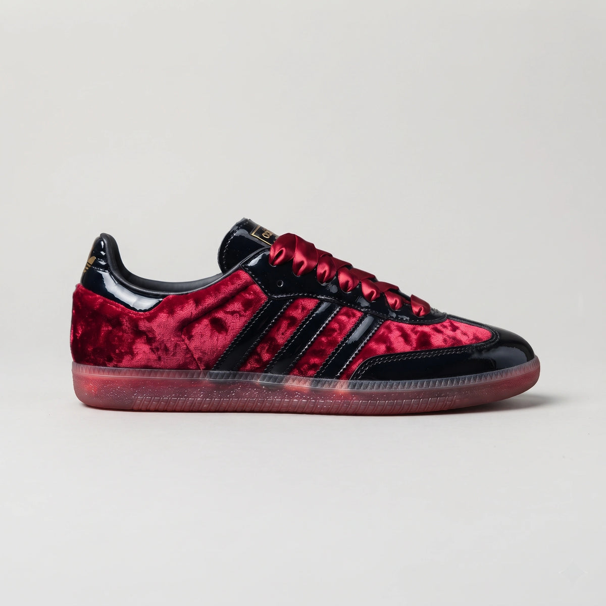 Custom Sneaker Blood Moon Velvet & Patent Black