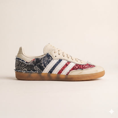 Custom Sneaker Vintage Bandana Paisley Patchwork