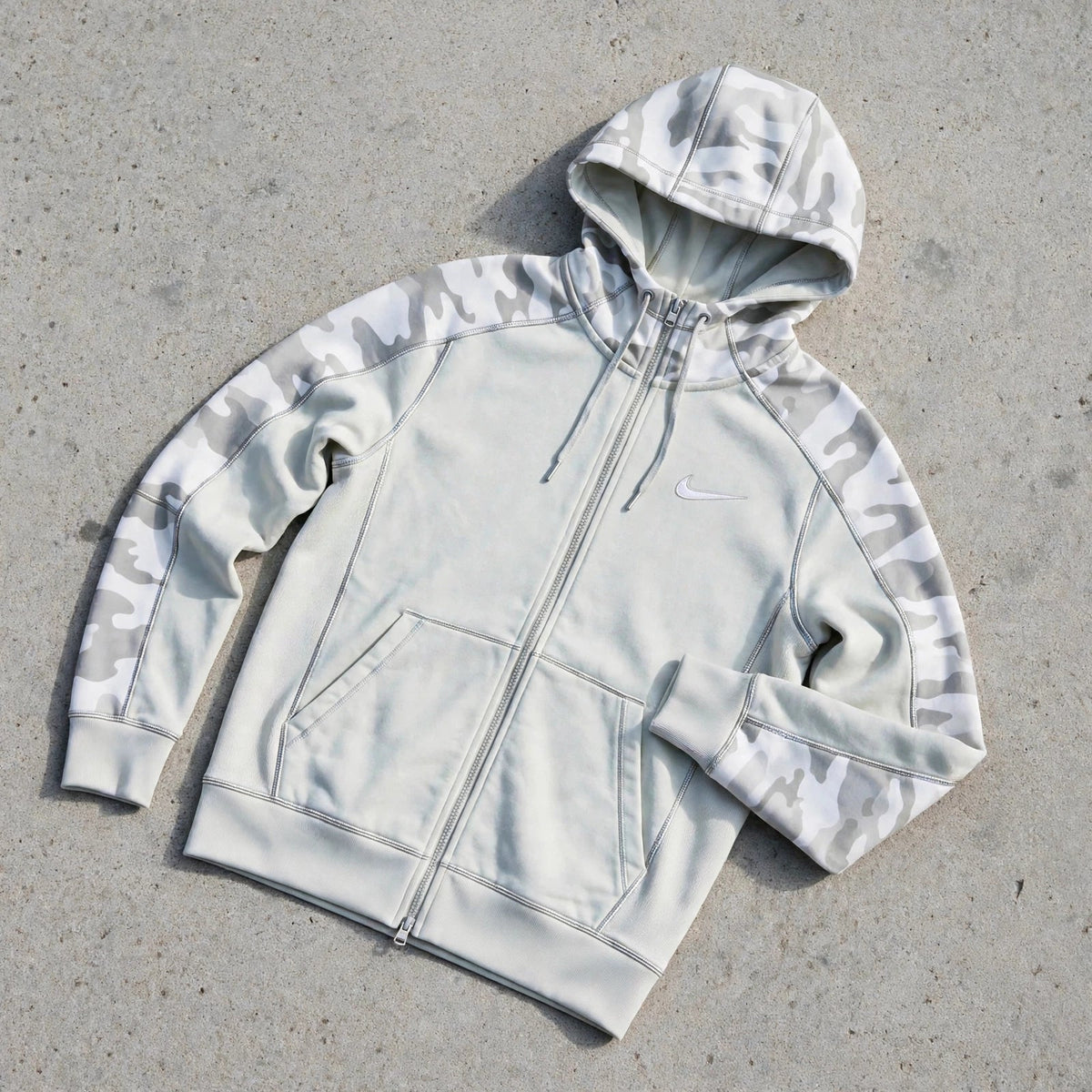 WHITEOUT - Custom Nike hoodie