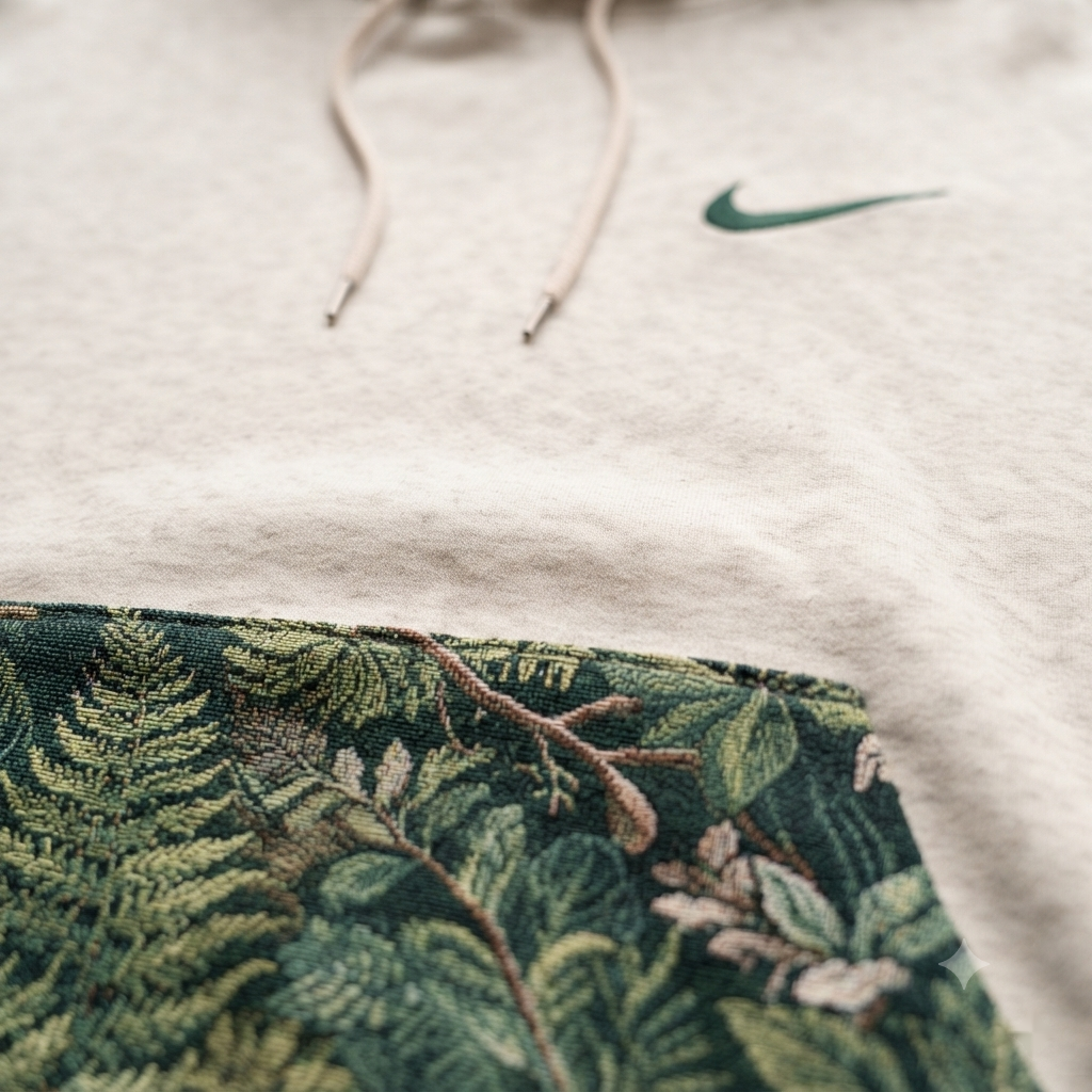 Botanical Fern Tapestry Nike Hoodie