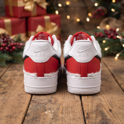 Custom Sneaker Christmas Santa Suit - heel back