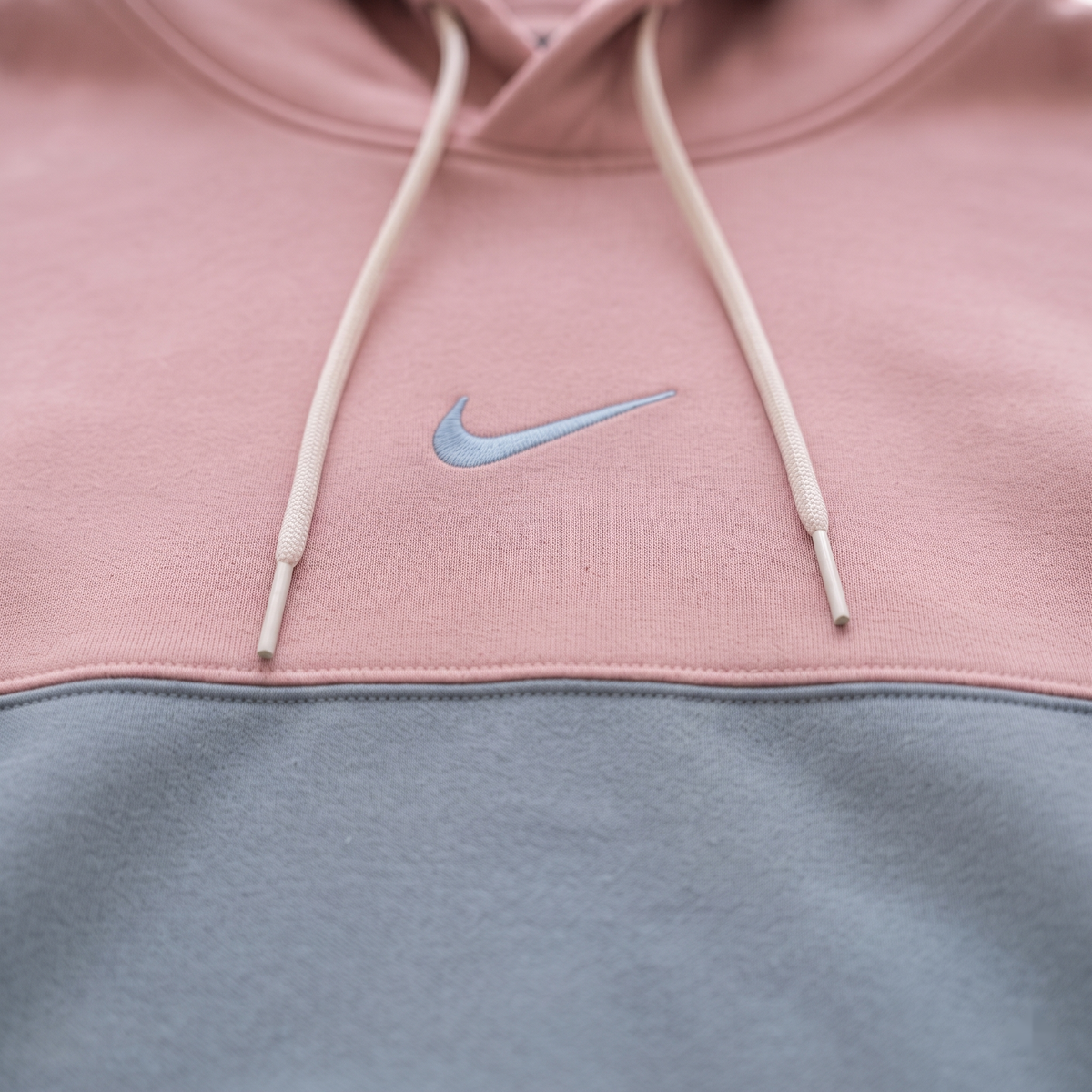 Muted Horizon Triple-Block Nike Hoodie