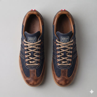 Custom Sneaker Smoky Bourbon & Raw Selvage Denim