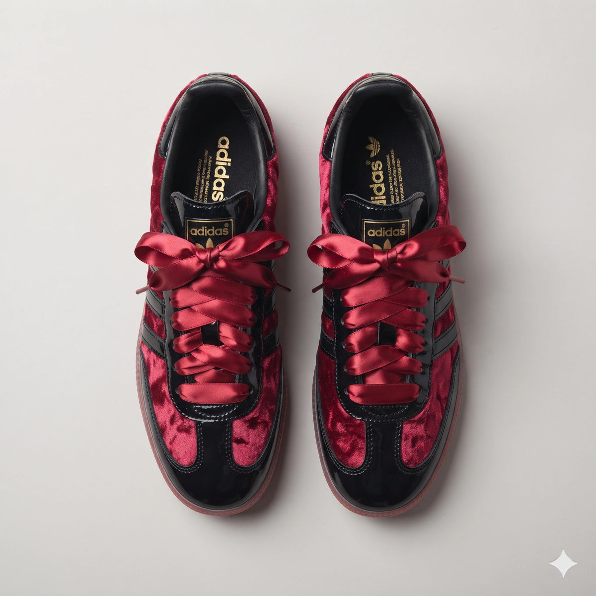 Custom Sneaker Blood Moon Velvet & Patent Black