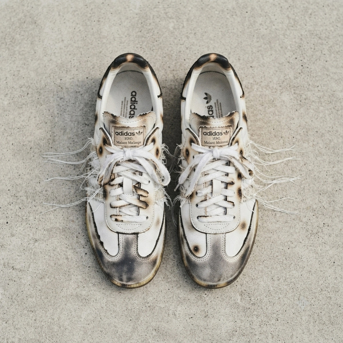 Custom Sneaker Burnt Ash & Pyro Distressed