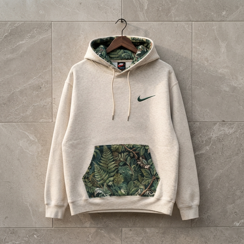 Botanical Fern Tapestry Nike Hoodie