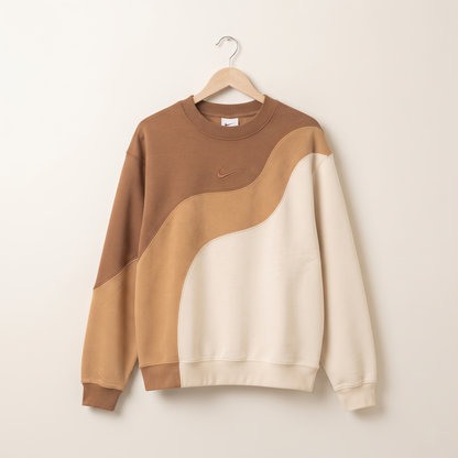 Gingerbread Latte Wavy Nike Crewneck
