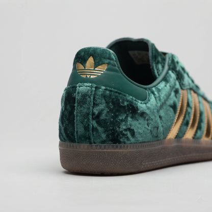 Custom Sneaker Emerald Velvet & Gilded Gold