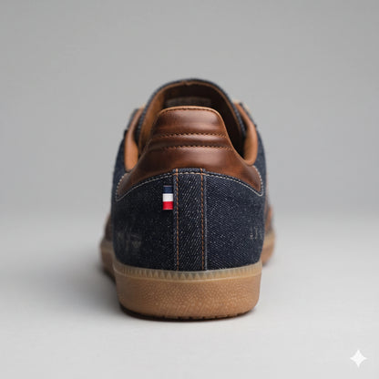 Custom Sneaker Smoky Bourbon & Raw Selvage Denim