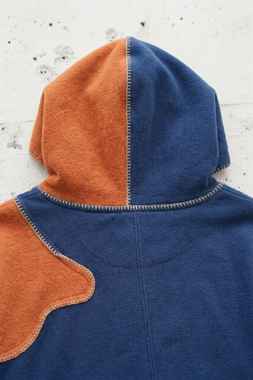 Hand-Stitched Spliced Horizon Hoodie