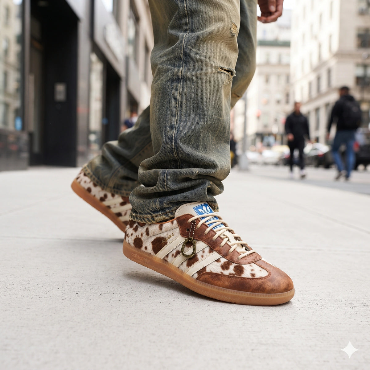 Custom Sneaker Rodeo Outlaw & Distressed Cowhide