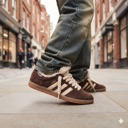 Custom Sneaker Alps Shearling & Fluffy Espresso