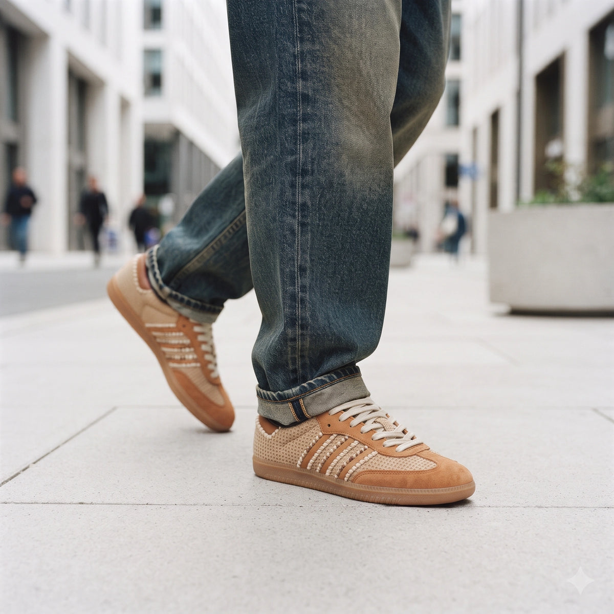 Custom Sneaker Spiced Chai & Chunky Waffle Knit