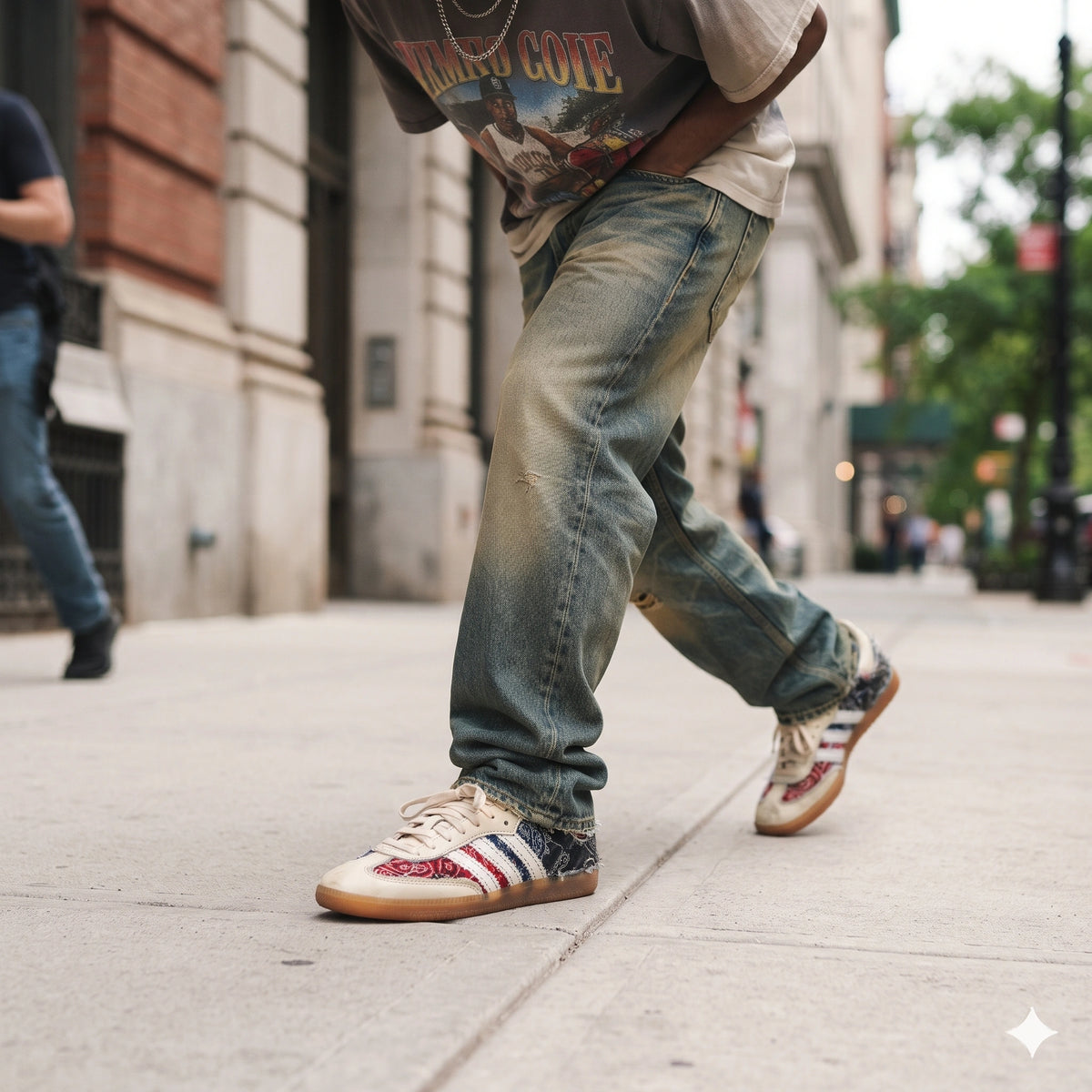 Custom Sneaker Vintage Bandana Paisley Patchwork