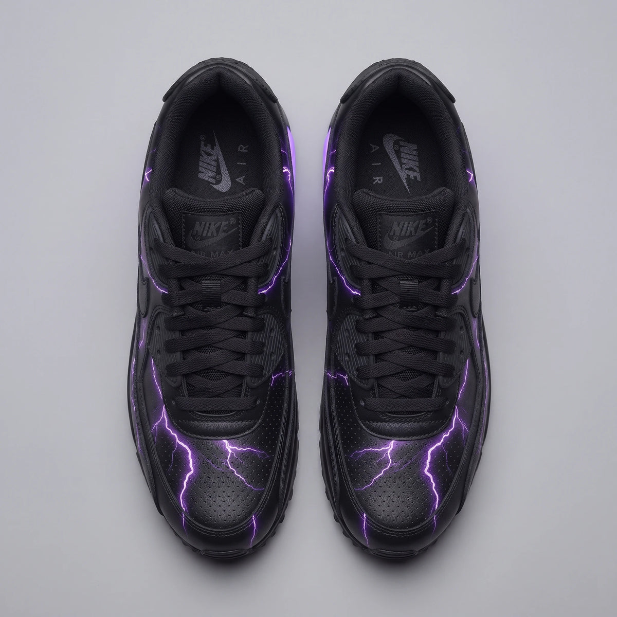 Custom Sneaker Electric Violet Lightning Lows