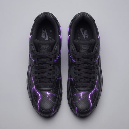 Custom Sneaker Electric Violet Lightning Lows