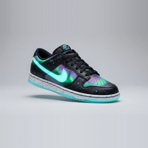 Custom Sneaker Aurora Borealis Northern Lights