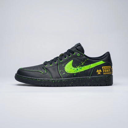 Custom Sneaker Biohazard Cyberpunk Toxic Green