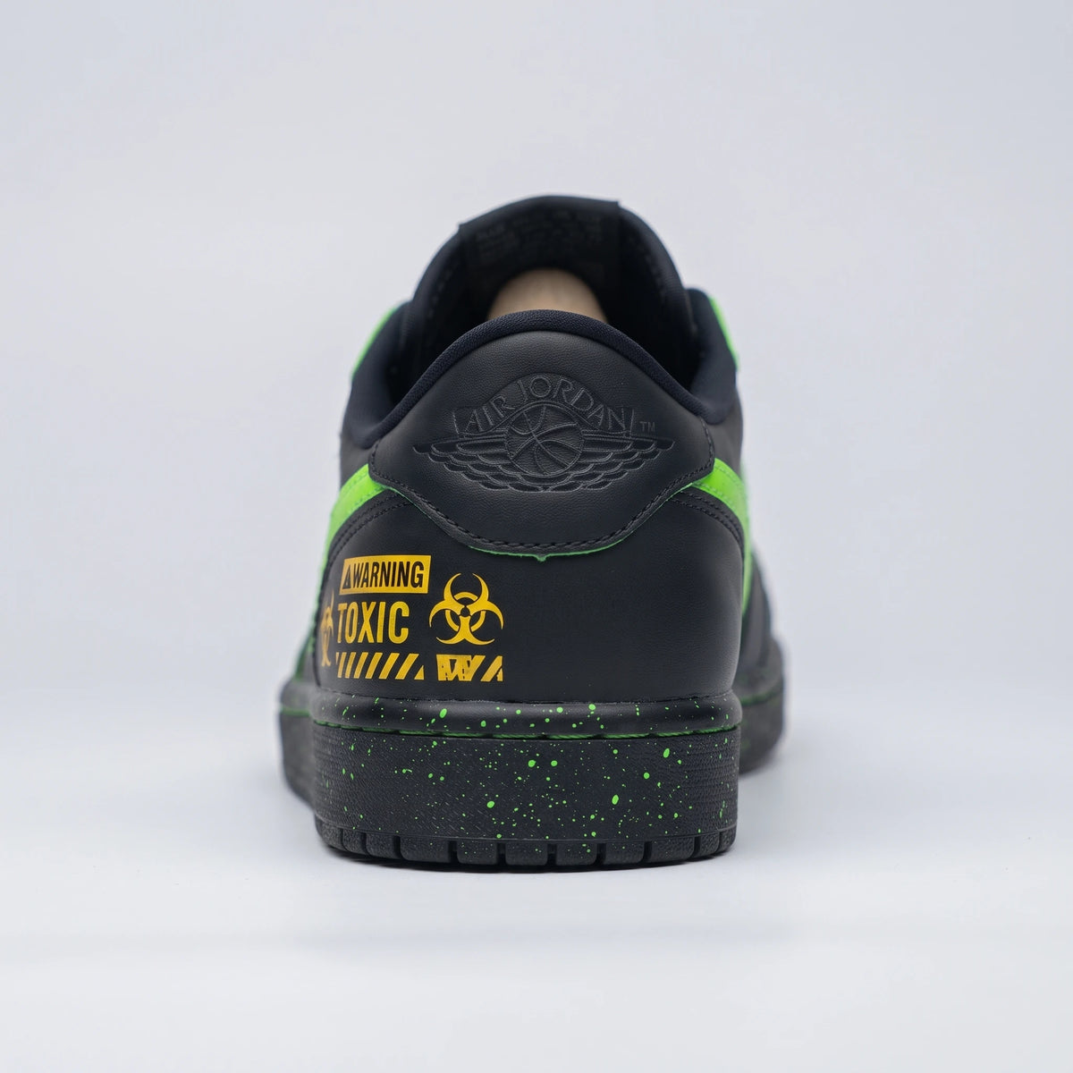 Custom Sneaker Biohazard Cyberpunk Toxic Green