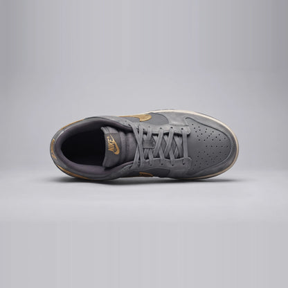 Custom Sneaker Charcoal Smoke & Distressed Gold