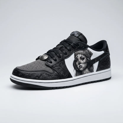 Custom Sneaker Chicano Payasa Clown Dark Art