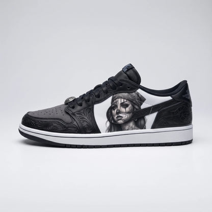 Custom Sneaker Chicano Payasa Clown Dark Art