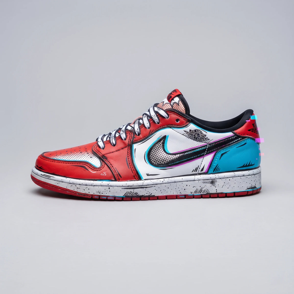 Custom Sneaker Comic Pop-Art & Multi-Dimension Glitch