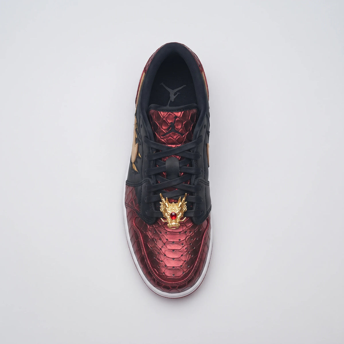 Custom Sneaker Crimson Dragon Scales & Claw Scratch