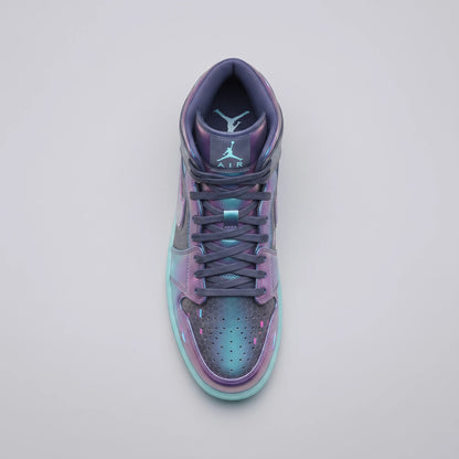 Custom Sneaker Cyberpunk Night City Neon Glitch Mids