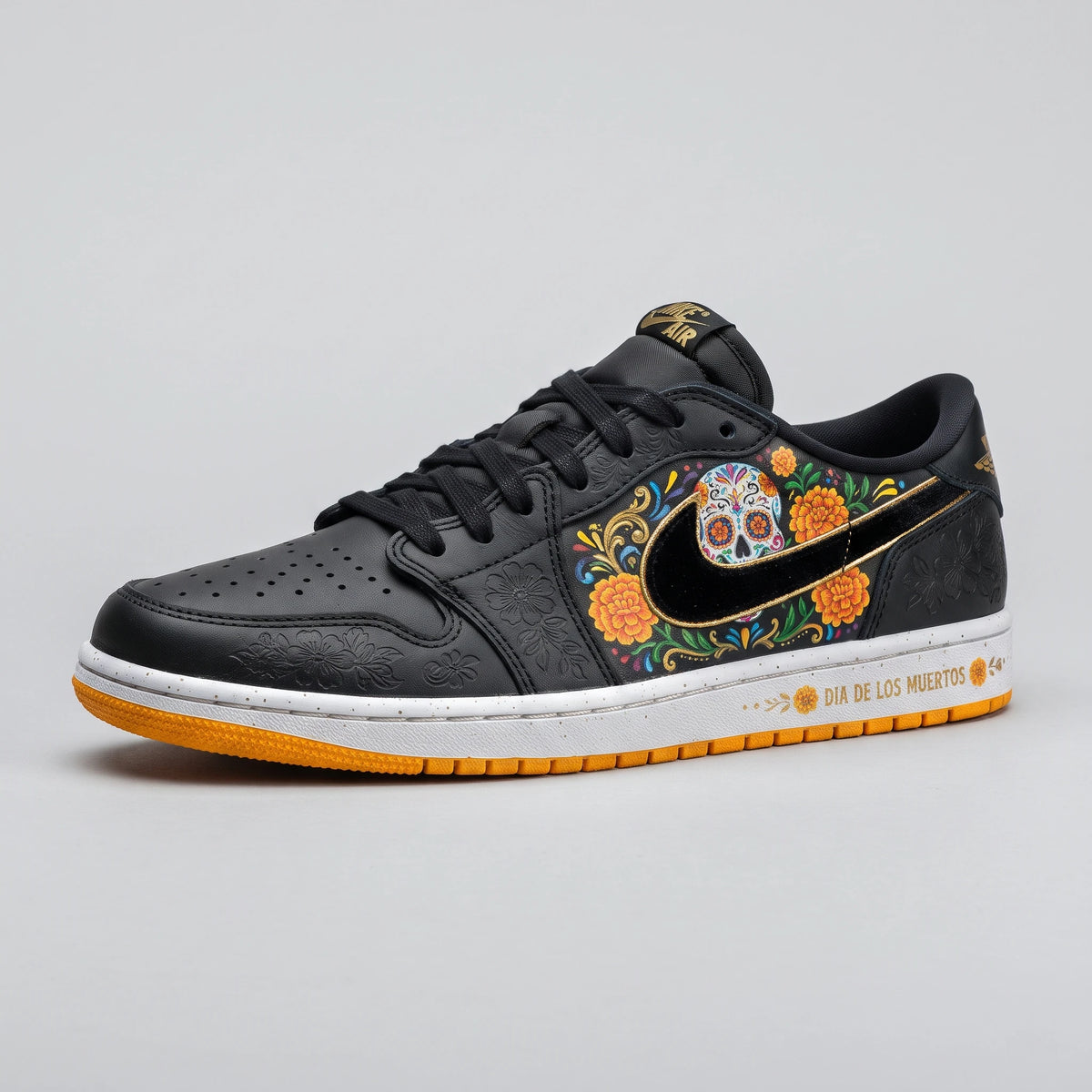 Custom Sneaker Dia De Los Muertos Sugar Skull