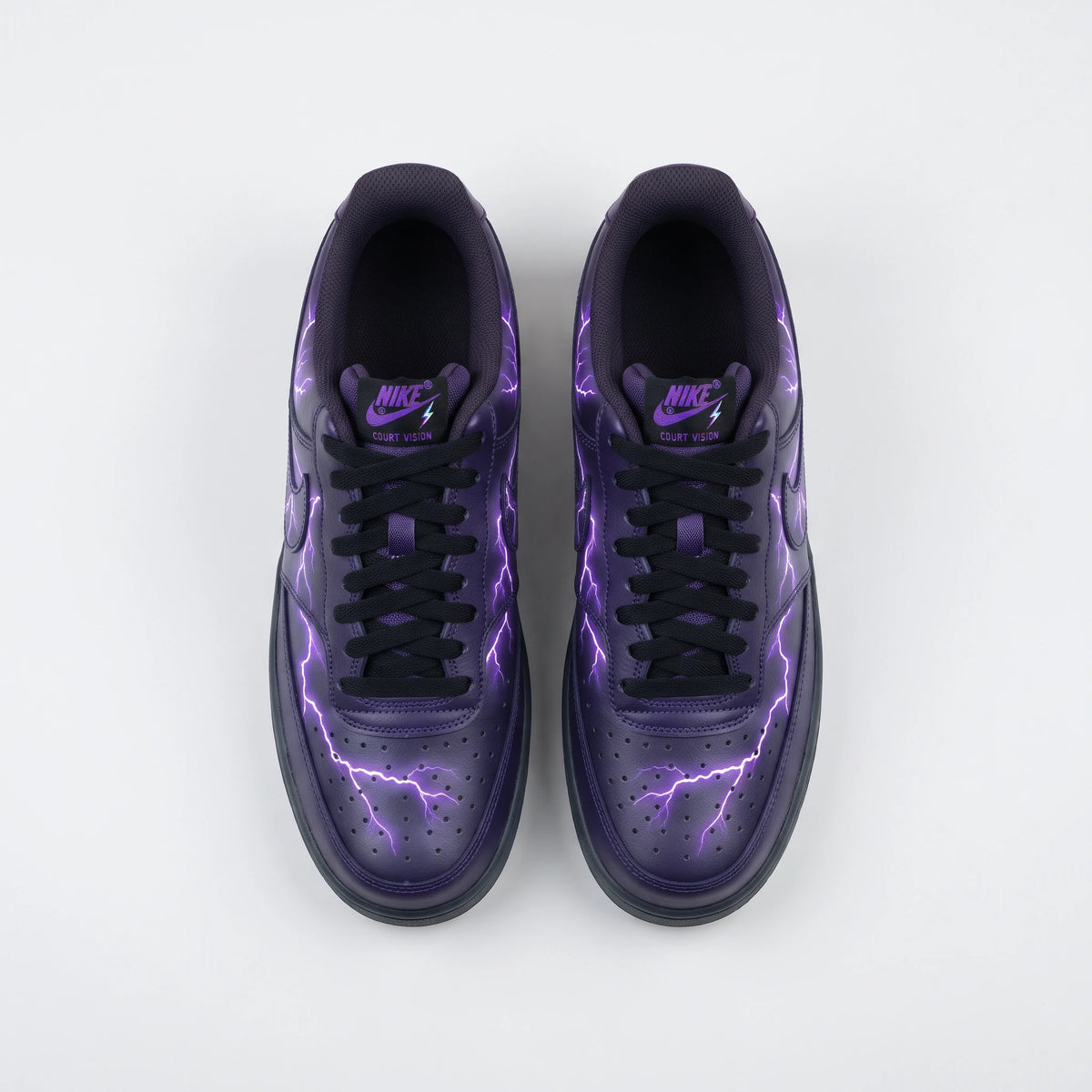 Custom Sneaker Electric Lightning Purple Lows