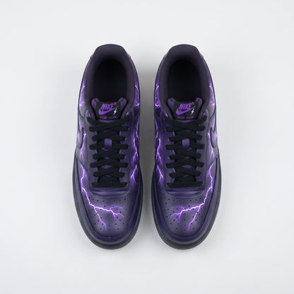 Custom Sneaker Electric Lightning Purple Lows