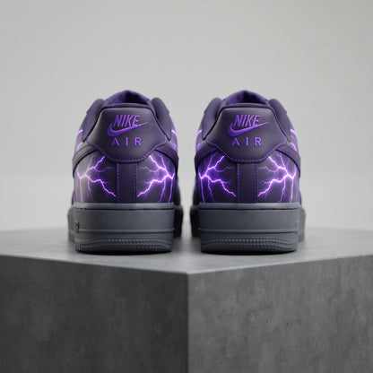 Custom Sneaker Electric Lightning Purple Lows