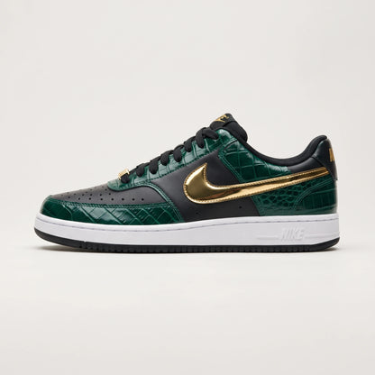 Custom Sneaker Emerald Croc Gold Chain Lows