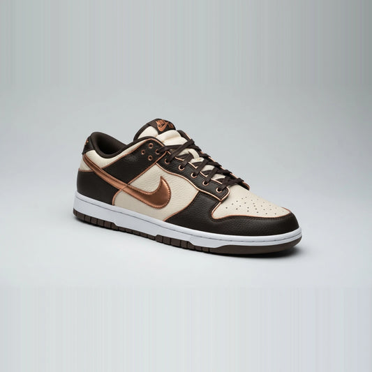 Custom Sneaker Espresso Truffle & Copper Leaf
