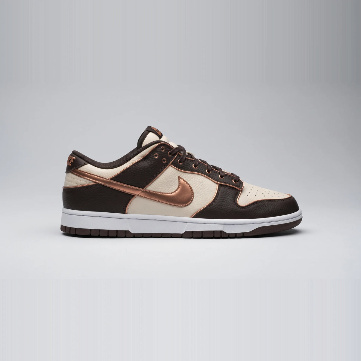 Custom Sneaker Espresso Truffle & Copper Leaf