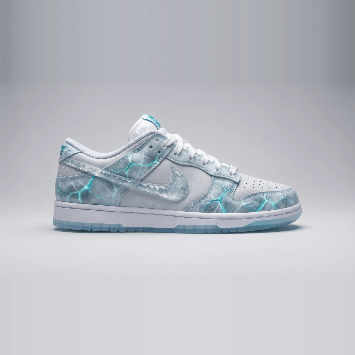 Custom Sneaker Frozen Tundra Cracked Ice