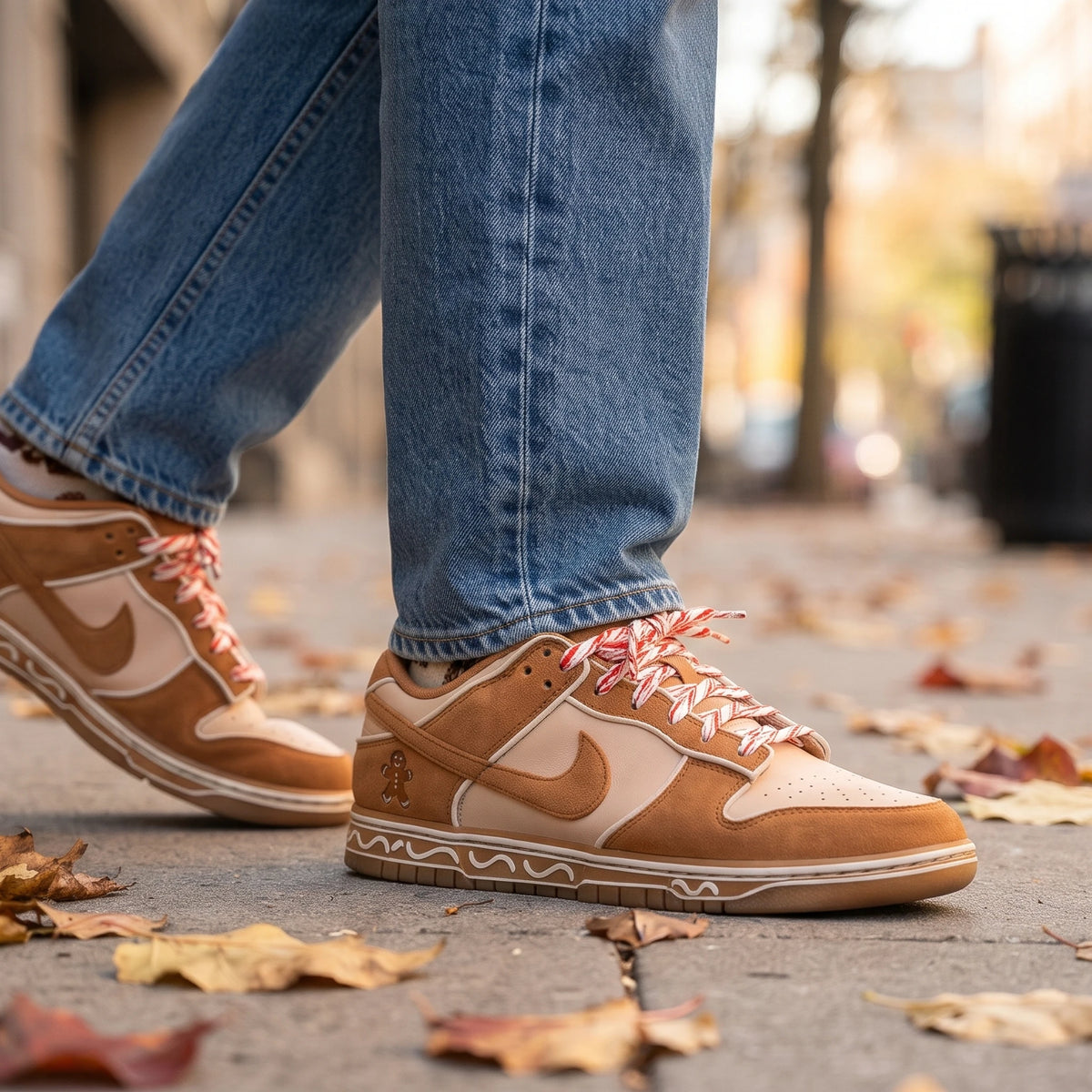 Custom Sneaker Holiday Gingerbread & Cinnamon