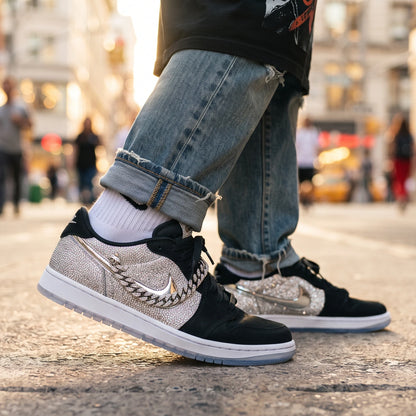 Custom Sneaker Iced-Out Diamond Cuban Lows