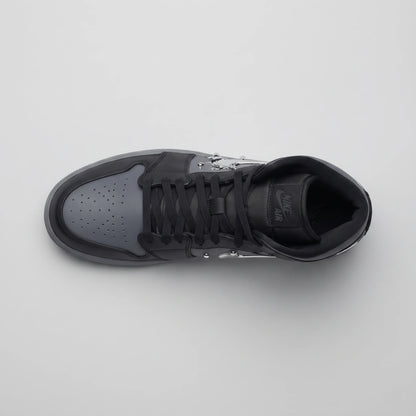 Custom Sneaker Liquid Chrome Mercury & Cyber Splash Mids