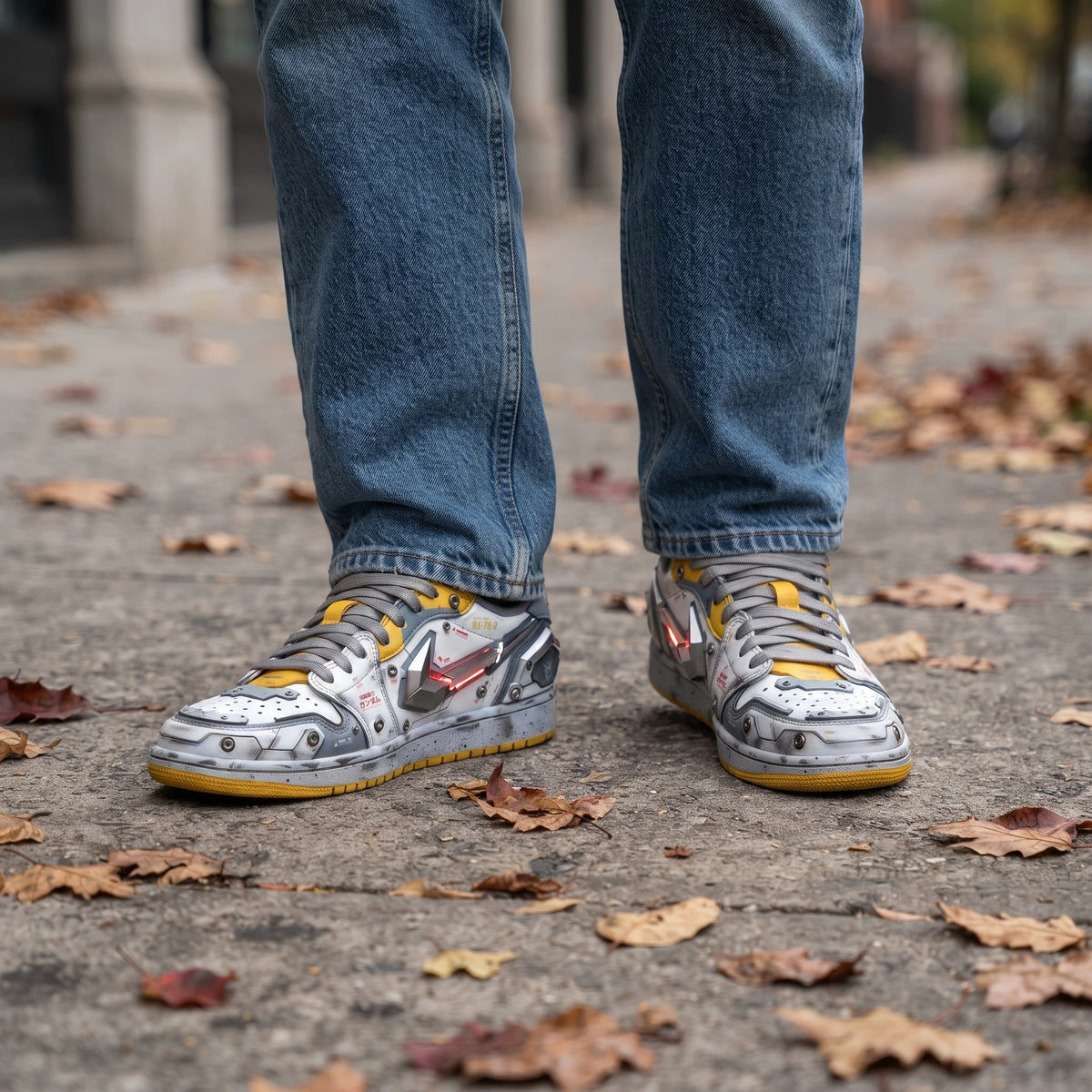 Custom Sneaker Mecha Gundam Titanium Exoskeleton
