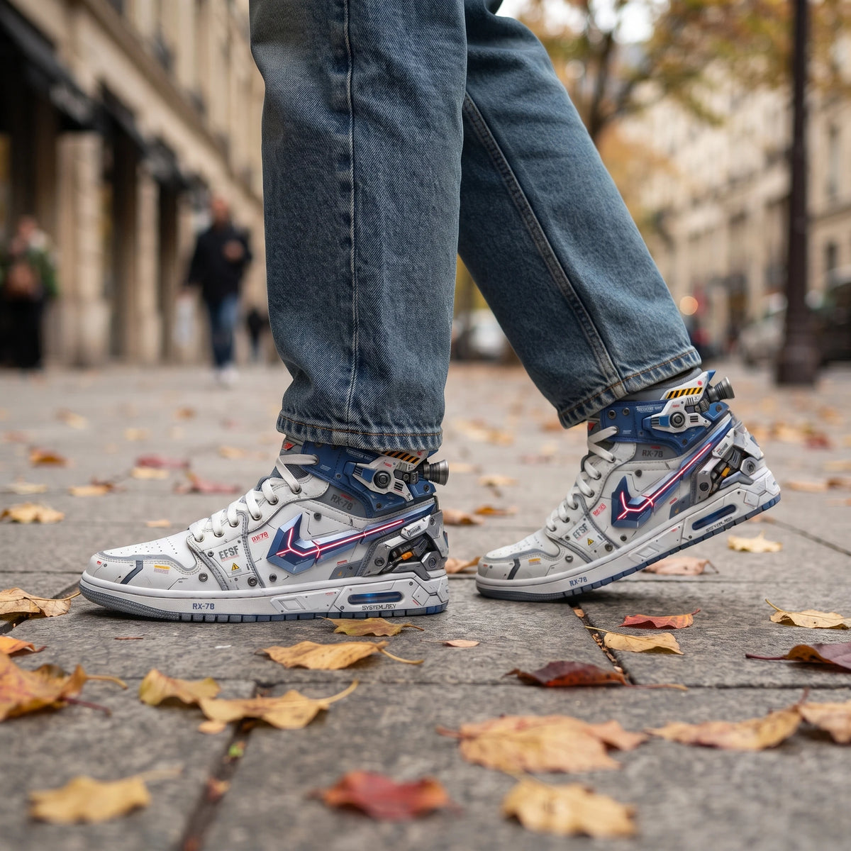Custom Sneaker Mecha Gundam Titanium Exoskeleton Mids
