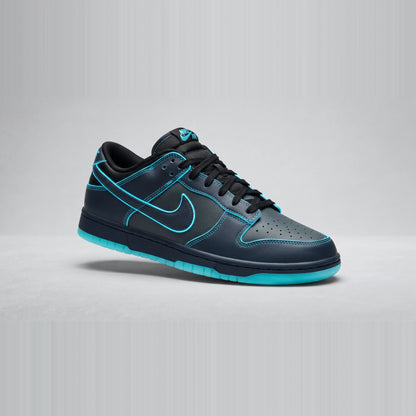 Custom Sneaker Midnight Frost Neon Cyan